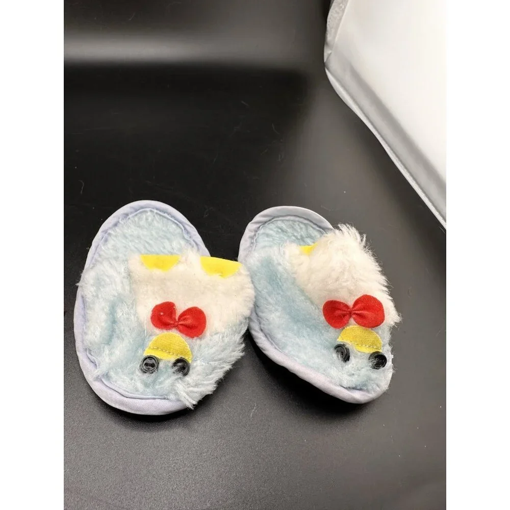 16” 18” 2 Pairs Of‎ Doll Slippers Penguin Blue White And Red With Squeaker CPK